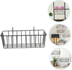 Alipis Wire Basket Organizer Kitchen Storage Shelves Sturdy Wall Hanging Rack 1pc