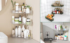 Webetop Corner Bathroom Counter Organizer 3 Tier Bathroom Countertop Organizers Shelf Makeup Organizer for Vanity Perfume Tra