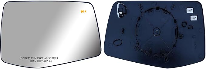 Replacement Passenger Right Side Mirror Glass Heated with BLIS(BLind Spot Light) and Back Plate for Chevrolet Silverado GMC Sierra from 2019 to 2023