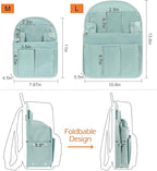 Surblue Backpack Organizer Insert Liner Hanging Travel Rucksack Purse and Handbag Insert Pocket, High-capacity Divider Foldab