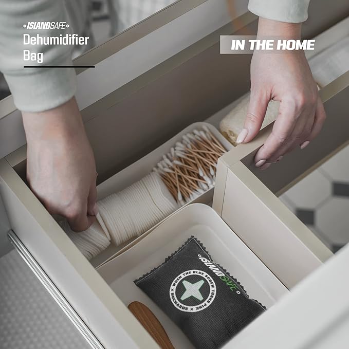 Rechargeable Safe Dehumidifier Bag 200g, Microwave Fast Reactivated Desiccant, Moisture Absorbing Packet for Safes,