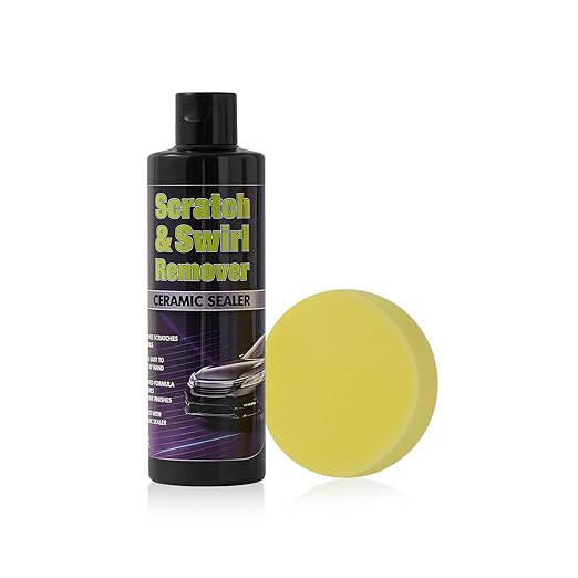 Upgraded Car Scratch Remover Kit, Scratch Remover for Vehicles ＆ Cars, Car Paint Scratch Repair, Polishing ＆ Rubbing Compound Paint Restorer with Applicator Pad, add Gloss ＆ Shine 9.2OZ,1 Pack