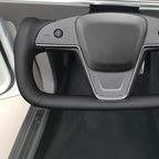 MEWANT Hand Stitched Tesla Model S Yoke Steering Wheel Cover Wrap for Tesla Model S 2021-2023 / Model X 2021-2023 Tesla Yoke Steering Wheel Accessories