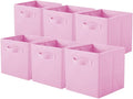 ShellKingdom Storage Bins, Foldable Fabric Storage Cubes And Cloth Storage Organizer Drawer For Closet And Toys Storage, 6 Pa