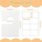 32 Pack Closet Dividers for Hanging Clothes Clothing Size Dividers,Size Markers for Clothing White Clothings Rack Reusable Cl