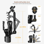 Phone Holders for Your Car, Adjustable Car Cup Holder Expander with Rubber Grip, Secure Hold, Multi-Scenario Use for Drivers,