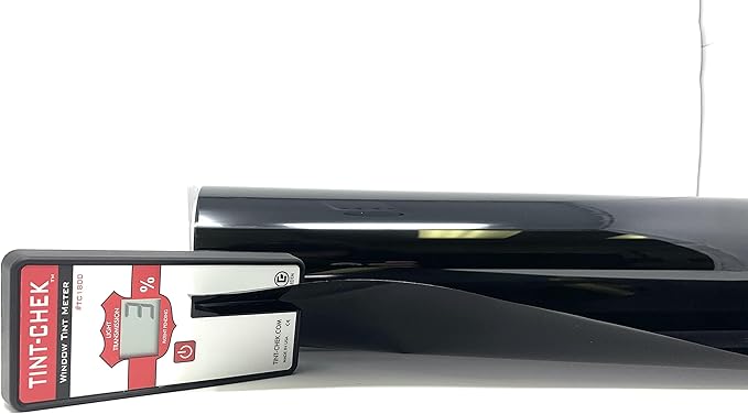 RockRose 5% Nano Ceramic Car Window Tint 20 in x 15FT 2PLY Privacy Film Heat Block, 99% UVR, and 85% IRR Block for Auto or Home Strong Adhesive, Easy Shrink, Plotter Friendly - Charcoal
