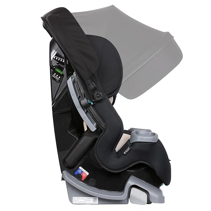 Baby Trend Cover Me 4-in-1 Infant Toddler Convertible Car Seat with Adjustable/Removable Canopy for Sun Protection & 2 Cup Ho
