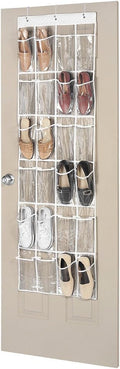 Whitmor 24 Pocket OTD Shoe Organizer Clear