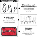 20PCS Car Radio Removal Tool Kit, Professional Tooling Car Audio Stereo CD Player Removal Key Kit, Universal Radio Removal Pr