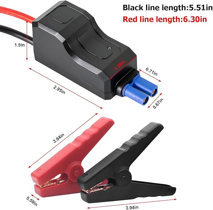 Car Jump Starter Clamps 12V Automotive Portable Emergency Booster Jumper Starter Booster Clamp Cables EC5 Connector