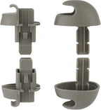 TQPONLY Sun Visor Holder Retainer Clips (2 Pcs) | Compatible with 2000-2003 Dodge Dakota Durango Accessories Car Visor Organizer | Replacement 5GE11TL2AA