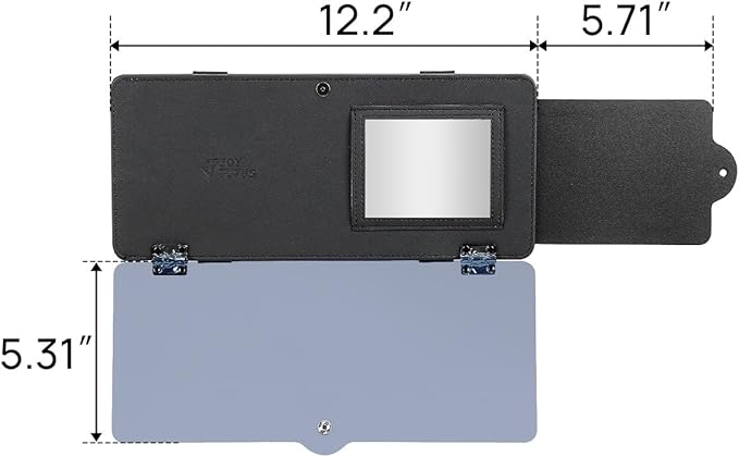 JOYTUTUS Sun Visor Extender for Cars, Sun Visor Extension Blocks UV, Visors Extender Attachment for Car Visor, Anti-Glare,Built-in Mirror