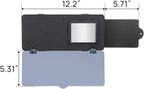 JOYTUTUS Sun Visor Extender for Cars, Sun Visor Extension Blocks UV, Visors Extender Attachment for Car Visor, Anti-Glare,Built-in Mirror