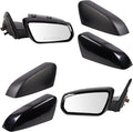 TRQ Driver & Passenger Side Power Mirror Set Paint to Match Caps Textured Black Compatible with 2010 Ford Mustang FO1320402 F