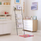 Blanket Ladder 5 Layer Wall-Leaning Blanket Rack with Shelf Decorative Blanket Ladder Shelf Metal Leaning Towel Ladder Rack f