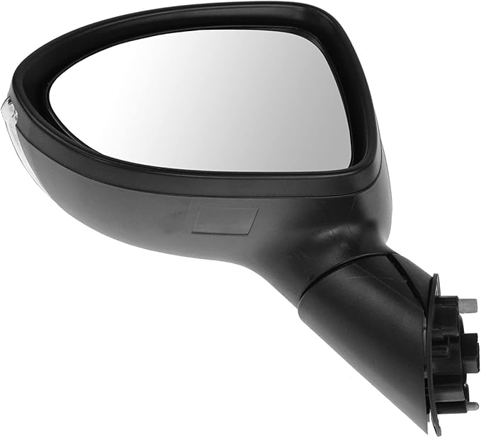 TRQ 2 Piece Driver and Passenger Side Mirror Assembly Set Power Folding Electric Adjustment Heated No Memory Black Compatible