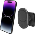 Magsafe Magnetic Car Cell Phone Holder with AMPS Mounting Plate - Fast Charging Phone Stand Compatible with MagSafe, iPhone, Samsung (Drill Base AMPS Plate)