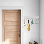 2 Pack Key Holder Wall Mount, Wall Mount Key Holder, Keys Holder On Wall, Key Hooks with 8 Hooks, Key Rack for Wall No Drill 