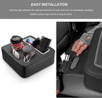 Sun Walker Back Seat Cup Holder for Car, Waterproof Rear Seat Organizer Expander Tray to Store Phone Drink Snack, Universal L