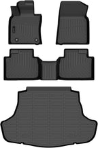 Auxko All Weather Floor Mats Cargo Mat Fit for Toyota Camry Hybrid 2024 2023 2022 2021 2020 2019 2018 TPE Floor Liner Trunk Mat Camry Accessories All Season Odorless Anti-Slip Black