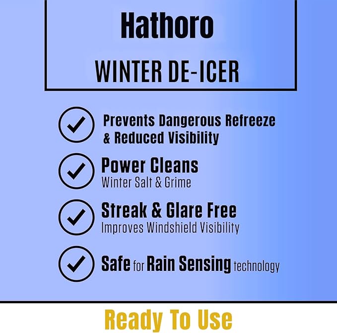 De-Icer Windshield Washer Fluid, -34°F Protection | 1 Gallon - 6 Pack
