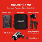 Escort Redline 360c Laser Radar Detector & Escort M2 Smart Dash Cam Bundle - HD Video, Extreme Range, AI Assisted Filtering, 