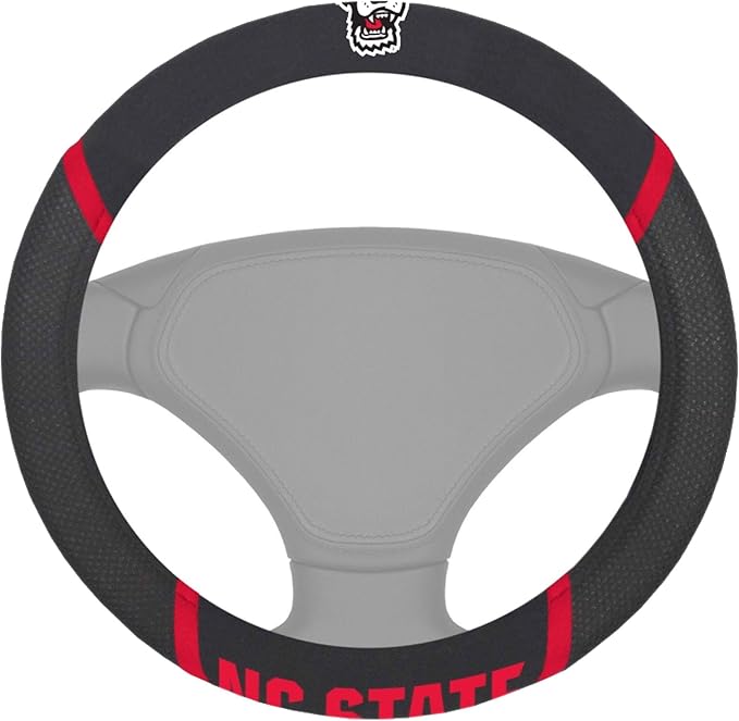 FANMATS NCAA Unisex-Adult Embroidered Steering Wheel Cover