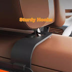 Car Back Seat Organizer, Multifunctional Car Seat Back Storage Box with 2 Cup Holders, Tissue Box for Hold Phones,Snacks, Drinks, Handbags (Black)