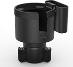 Seven Sparta Cup Holder Expander with Phone Holder & Cable Access, 3-in-1 Car Organizer, Side Storage Box for Phone/Cards, Co