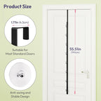 SWTYMIKI Over Door Hat Organizer - 2 Packs Metal Wall Mounted Hat Rack with 16 Hooks Design, Hanging Baseball Cap Organizer S