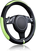 Flying Banner car Steering Wheel Cover Gel Massage Velvet Cool Warm Universal Size 15 inches SUV Truck Anti Slip Odorless Sum