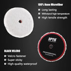 Polishing Pads, 5Pc 6 Inch 150mm Orbital Buffer Polisher Pads and 1Pc Microfiber Buffing Pads, Foam Polish Pad for Compounding, Polishing and Waxing, for 6''/150mm Backing Plate Car Polisher -TPPMIX