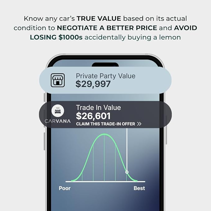 FIXD Bluetooth OBD2 Scanner for iPhone & Android - Diagnostic Scan Tool for Repairs and Car Buying - Check Engine Code Reader