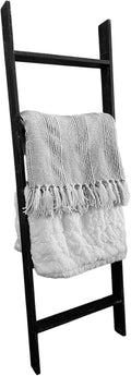 BARNWOODUSA Throw Blanket Ladder – Fully Assembled Reclaimed Wood – Rustic Decorative Ladder for Towels, Quilts, & More – Per