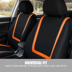 BELOMI Car Seat Covers Only, Breathable Premium Cloth Auto Seat Cover, Universal Front and Rear Seat Covers, Automotive Inter