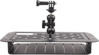 Car Center Console Dashboard Storage Organizer Tray with Dash Cam Mount Holder Compatible with Toyota Tundra/Sequoia 2022-2026, Car Cameras Bracket for Go pro/Action Camera Video Record Accessories