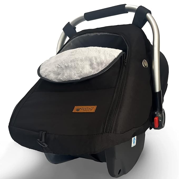 Car Seat Cover for Babies Winter - Baby Car Seat Covers Universal Cold Weather Shield,Warm and Cozy Carseat Covers Canopy Wat