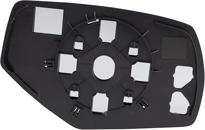 TRQ Exterior Side View Mirror Glass Assembly Spotter Manual LH Driver Side for Chevrolet Silverado 1500 GMC Sierra 1500
