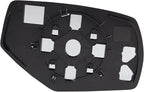 TRQ Exterior Side View Mirror Glass Assembly Spotter Manual LH Driver Side for Chevrolet Silverado 1500 GMC Sierra 1500