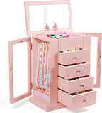 Emfogo Jewelry Box for Girls, Musical Jewelry Box with Spinning Dancer Gifts for Little Girls Christmas New Year Birthday Chi