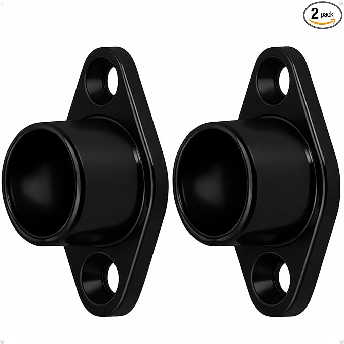 trust4care Black Tension Closet Rod Holders & Shower Curtain Rod Brackets (Adjustable 1"/1.5" Rods) – Deep 0.75" Pole Socket 