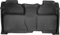Husky Liners Weatherbeater Floor Mats | Fits 2014-2018 Chevrolet Silverado & GMC Sierra 1500 Crew CAB; 15-19 Silverado/Sierra 2500, 3500 Crew CAB ONLY (Full Coverage) | 2nd Row, 1-pc Black - 19231