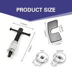 Car Brake Pad Replacement Tool, Disc Brake Caliper Compression Tool Kit, Anti-rust Piston Rewind Device with 2 Adapters and C