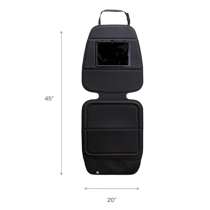 Munchkin Car Seat Cover with Tablet Holder for Under Baby Car Seats and Toddler Booster Seats, Elite Seat Guardian Protector,
