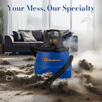 Koblenz Wet Dry Vacuum Cleaner, 9.0 Gallon Tank, 5.0 HP Powerful Vacuum for Dry and Wet Messes, Vacuum Cleaner and Blower, Ac