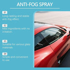 Anti Fog for Car Windshield Spray, Car Glass Cleaner, Interior Exterior Water Repellent Coating, Windscreen Glass Cleaner for