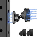 Dual Magnetic Phone Holder Mount for Gym, [Upgraded Metal Joint] Gym Magnetic Phone Holder [Pocket Size] Compatible with All Smartphones