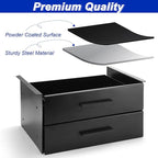Menkxi 16 inch Under Desk Drawer Storage Pull out Storage Organizer Mounted Metal Sliding Hidden Under Counter Drawer Vertica