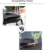 Left Driver Side Mirror Cover Cap Compatible with Toyota Rav4 2020-2023 Red, NOT for LE & Hybrid LE